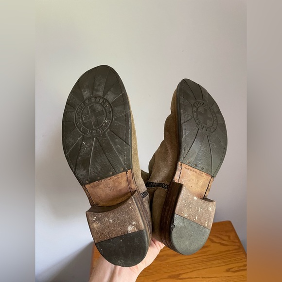 Fiorentini+Baker Suede Tan Knee High Riding Boots Womens Size EU 39 - Picture 8 of 10